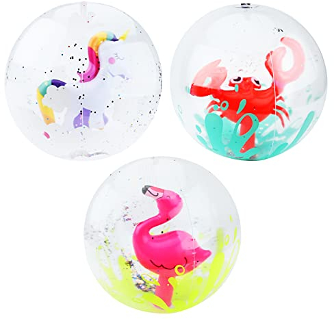 3 Piezas Pelotas de Playa Inflables 12 Pulgadas Pelota Hinchable para Piscina Playa Pelotas Flotantes Juguetes de Agua Inflables para Actividades Aire Libre Playa Piscina Verano Fiesta Hawaiana