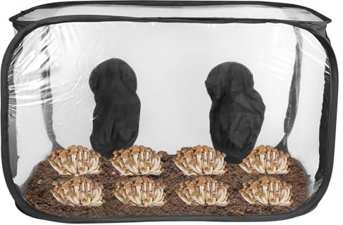 Luqixcey Mushroom Growing Still Air Box，35.8''×23.2''×22.8'', Portable Mushroom Grow Bags, plant Grow Tent Kit, Plant Propagation Station, for Spores Mycology Horticulture Supplies