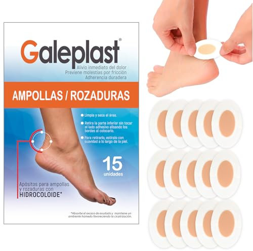 Tiritas Ampollas Pies Apósitos Para Ampollas Con Gel Hidrocoloide para Pies Rozaduras Dedos Y Talones, Antirozaduras Zapatos Pies Almohadilla Plantar Tiritas Durezas Pies Callos Prevención De Ampollas