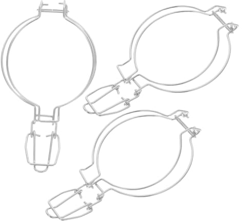 CONGARTENO 3 Pezzi Clip per Chiusura Barattoli in Acciaio Resistente per Conservazione Alimentare Fissaggio Tenuta Bloccaggio Ricambio