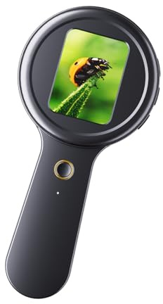 Children Educational Digital Microscope High Resolution 200MP Rechargeable Device for Science Discovery Portable Gift Kids Digital Microscope