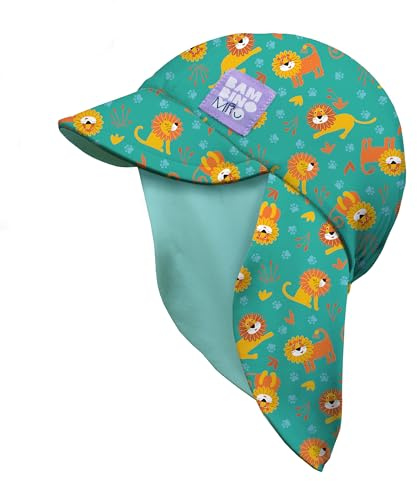 Bambino Mio, Gorro de baño Reversible con protección Solar UPF 40+ (1-3 años) para bebés y niños pequeños - Gatos Guays, para niños y niñas