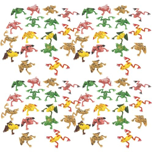Fun Express - Mini Vinyl Frogs (6dz) - Toys - Character Toys - Action Figures - VBS Vacation Bible School Supplies/Decor - 72 Pieces