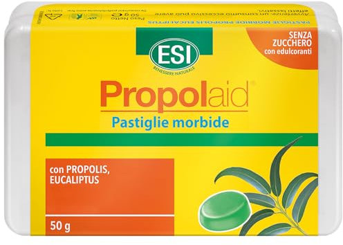 PROPOLAID Pastilla Blanda Eucalipto – Con Própolis, Eucalipto, Pino Silvestre y Menta Piperita – Acción Balsámica – Sin Azúcar Añadido