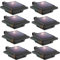 KEENZO LED Solar Dachrinnenleuchte, Solarlampen für Außen, 25LEDs Solarlicht, Kaltweißes Gartenbeleuchtung Zaunlicht, Wegeleuchten Solarleuchte für Zaun, Patio, Gehwege, Hof, Garage, 8 Stück