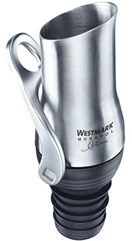 Westmark 61863360 Ausgießer Luca« Monopol Edition, Silikon, Edelstahl, Silber/Schwarz, mit Verschließmechanismus