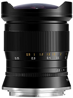 TTARTISAN 11mm F2.8 Objetivo de cámara Ojo de pez para Montura Canon EF Fotograma Completo Enfoque Manual Gran Angular