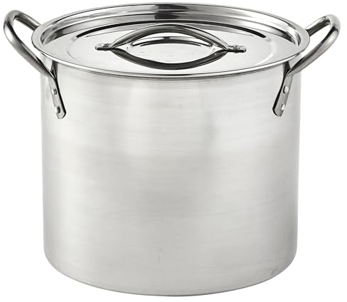 IMUSA Stainless Steel Stock Pot with Lid, 20 Quart, Silver