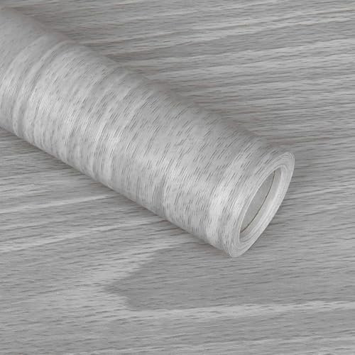Honseadek Revêtement de sol en vinyle PVC grain de bois de 10 m pour cuisine, chambre à coucher, maison, bureau, décoration esthétique, effet grain de bois, revêtement de sol en vinyle PVC