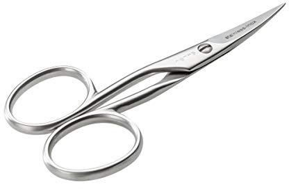 REMOS Tijeras para zurdos para uñas de manos y pies finas - inoxidable - 9.5 cm