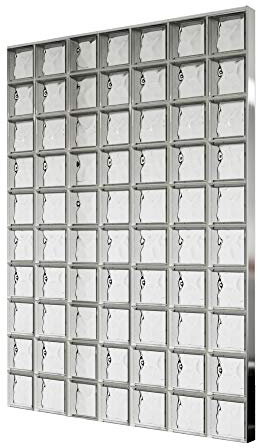 Duschwand Glassteine KOMPLETT SET DIY 136,5x195 cm – Wolke Azur 2-seitig satiniert 19x19x8 cm – verschiedene Ausführungen verfügbar