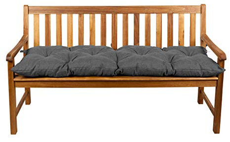 Gutekissen® Bankauflage Stuhlkissen Hollywoodschaukel Garten LS (200x40, Dunkelgrau)