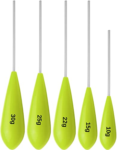 Storfisk fishing & more 5er Set Spirolino Forellenposen in fluoreszierenden Signalfarben, schwimmend, Farbe :Gelb