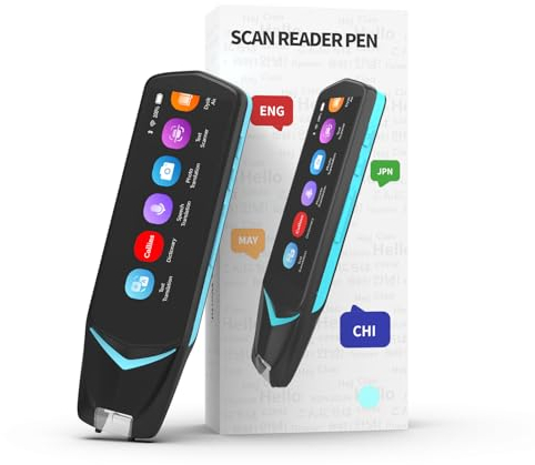 NEWYES Scan Reader Pen 4 Pro with 3.99inch Touchscreen,Text to Speech Reading Pen, Smart recording Learning Pen for Students