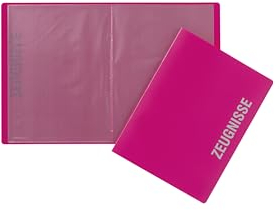 PAGNA 21008-34 Zeugnismappe A4 PP dunkelrosa