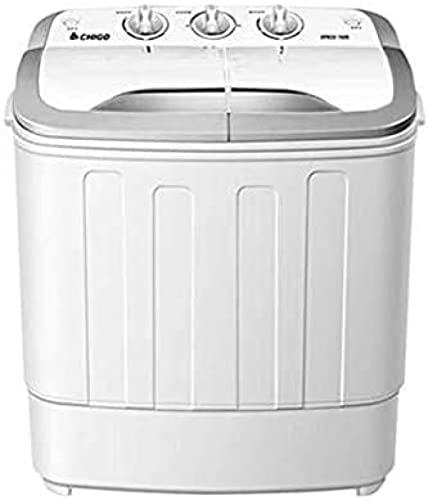 Lavatrice Portatile, Lavatrice Portatile a Doppia Vasca Capacità Totale di 7 kg Lavatrice e Asciugatrice Combo Compatta per Dormitori da Campeggio Appartamenti Camere College Lavaggio da 5 k