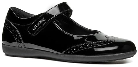Geox - J IBERIDE Girl H, Bailarinas Planas Niñas, Black,