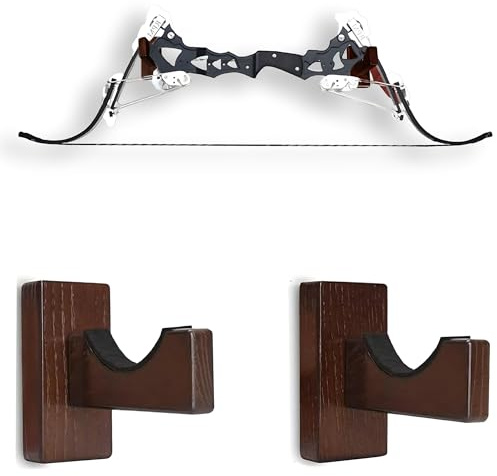 Soporte de pared para arco de madera, gancho de arco, montaje en pared, soporte universal para arco compuesto recurvo, arco largo, arco de exhibición, no arco