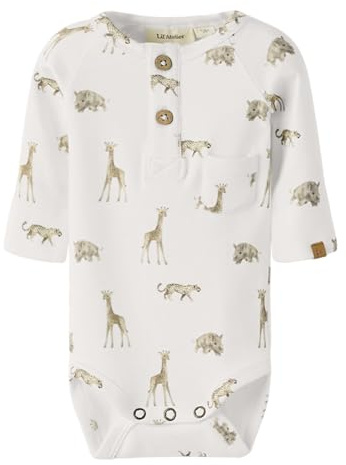 Lil' atelier baby män Nbmgayo Elm Ls Slim Body Lil Noos, Coconut milk, Numeric_56, Kokosnötmjölk, numeric_56