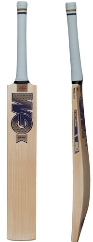 GM Brava 606 English Willow Cricket Bat, Adult Size - Short Handle, Fully Knocked and Ready to Play with Toe Guard