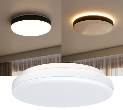 HALO FM 11” Indoor LED Flush Mount Ceiling Light w/Night Light, CCT Select, 120V Dimming, Retrofit Ready, Energy Star®