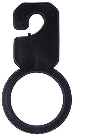 NAHANCO 6C1-100 Black Scarf Hanger - 100 (Pack of 100)
