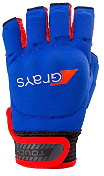Grays Touch Hockey-Handschuh – Marineblau/Neon-Rot (2017/18), XX Small Left Hand