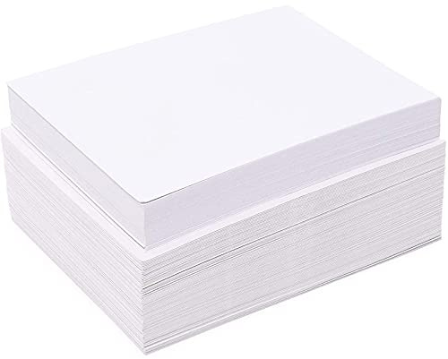 100 Pack Blank Invitation Cards with Envelopes, Cardstock Paper for Weddings, Birthday Party, Baby Shower, DIY (13 x 18 cm)