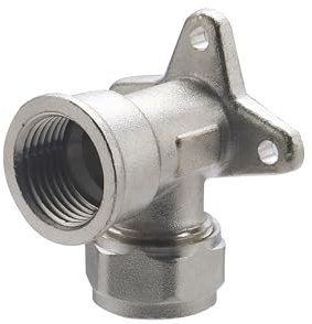 Codo aplique mural multicapa a compresión 1/2 para tubo Ø16 | Conexión resistente y duradera | Ideal para instalaciones de fontanería y calefacción | Fácil de instalar | QUICK PLOMBERIE