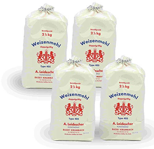 Vetemjöl 405 – konstmöss – dubbelgrepp 10 kg – 4 x 2500 gr lager, nödsituation