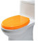 JTRHD Toilettensitz mit Absenkautomatik Toilettensitz Haushalt verdicktes Schnellspanner Toilettenabdeckung Zubehör für Easy Clean (Farbe : Orange, Size : One Size)