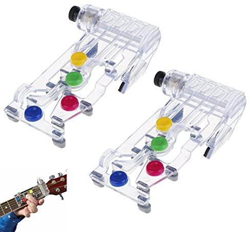 FENGHUNAYUE Gitarren Griffbrett Noten Aufkleber Mit Plektrum lernhilfe Klassische Praktisches Ein Tasten Lernsystem Übungswerkzeug für Akkord Gitarre Geräte,Anfänger Gitarrenliebhabern