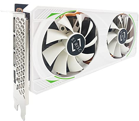 51RISC RTX 3070 Graphics Card, 8GB GDDR6 White Edition PCIe 4.0 256-bit HDMI 2.1 DisplayPort 1.4a Dual Fan Cooling Protective Backplate (RTX 3070 8GB)