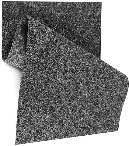 KARAT BBQ-Matte Dalton - Tappetino protettivo per barbecue, terrazza, balcone e giardino, tappetino per barbecue, tappetino per barbecue, ignifugo (100 x 200 cm, antracite