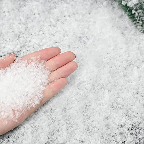 Gukasxi 60g Kunstschnee Dekoschnee Glitzerschnee Weihnachten Schnee Deko Gefälschte Schnee Künstlich für Weihnachten Party Dekoration Weihnachtsbaum Deko