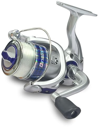 Dingbear Moulinet de Pêche – Moulinet de Pêche D'entrée De Gamme, Pré-Installé avec Une Ligne de Pêche de 8#-100 m, Adapté à La Rivière du Lac Grossier(S7000)
