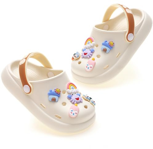 AYUEBO Enfant Mules et Sabots Sandales de Plage à Enfiler Légère Chaussures Pantoufles Clog Été Antidérapant Chaussons pour Fille Garçon pour Piscine de Jardin