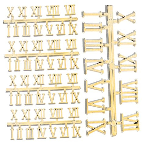 Housoutil 5sätze Wanduhr-ziffern Robustem Kunststoff Römische Zahlen Zum Selbstmontieren Lesbare Ziffernblöcke Für Viele Wanduhren Einfach Zu Bedienen Und Anzuordnen