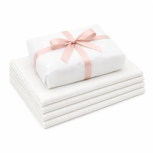 Vitt silkespapper 64 x 44 cm – 900 g (ca 115 ark) | Förpackningspapper för förpackning, flyttning, frakt, förpackningsbutiker | Tygpapper