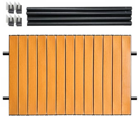 Mesa De Picnic Plegable - Carrito Portátil Para Exteriores, Accesorio De Escritorio De Metal | Tablero De Superficie Compacto Para Acampar, Mesa De Metal Portátil Para Acampar, Patio Trasero, Barbacoa