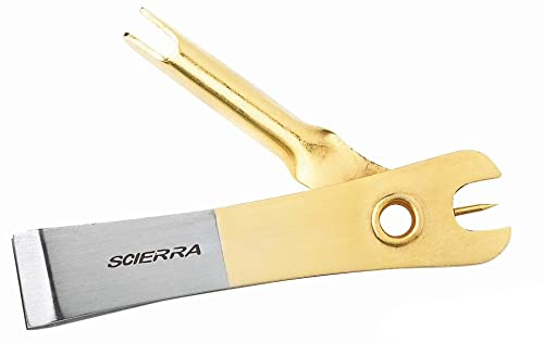 Scierra Clipper Combo Tool - Schnurclip,Öhrstachel, Hakenschleifer, Angelhaken nachschärfen, Hakenschärfer, Schnur abschneiden, Knotenschieber