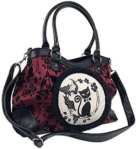 Banned Call of the Phoenix Alternative gothique sac à main - Noir, vert ou rouge Avai - Bordeaux, Taille Unique