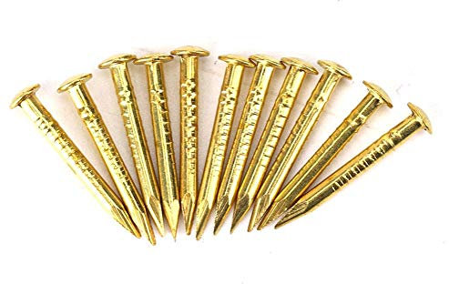Clou à tête ronde de 4 styles, clou en laiton, meubles 100Pcs pour la maison(15mm long)