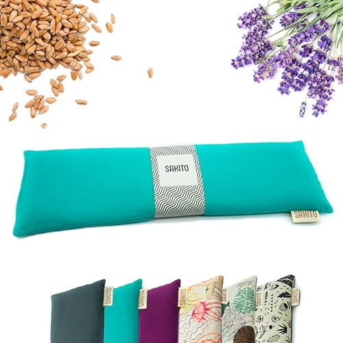 Bouillotte Micro-onde (43x12 cm) - Soulagement Naturel des Douleurs Cervicales, Lombaires et Menstruelles, Utilisation à Chaud ou à Froid - Grande Rétention de Chaleur - Parfum Lavande
