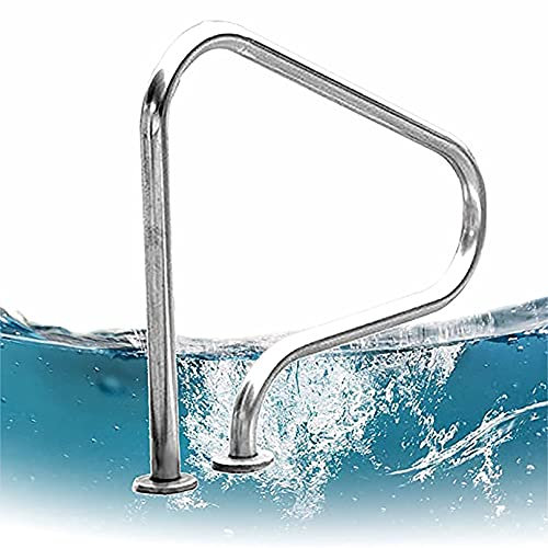 304 Stainless Steel Pool Railing with Quick Mount Base Pool Safety Handrail High Load-Bearing Swimming Pool Hand Rail ()
