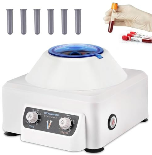 YUCHENGTECH Centrifugeuse de Laboratoire 10mlx6 0-4000 tr/min 0-60 Min | Centrifugeuse de Paillasse Électrique Centrifugeuse à Basse Vitesse 1685xg Compatible avec les Tubes Centrifuger de 5/7/10ml