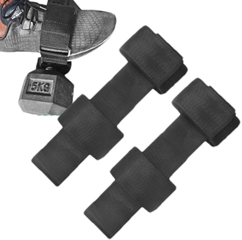 Correa para pies de mancuernas, correas en el tobillo para levantamiento de pesas, correas de tobillo ajustables para levantamiento de peso, 2 entrenadores de tibial portátiles, 2 entrenadores de