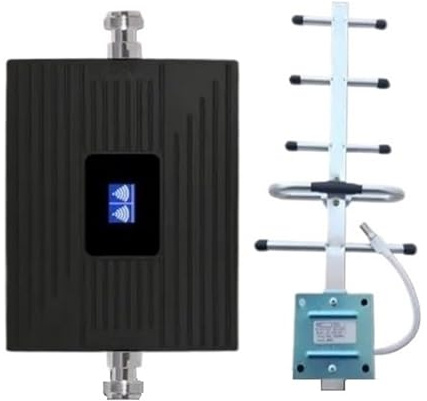 3g 4g 5g Mobil Signalförstärkare 700 1800 2100 900 GSM LTE Mobilförstärkare Dubbelbands Nätverksrepeaterkit För Bredare täckning(900 2100 MHz)