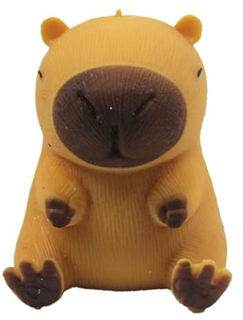 Capybara Stressball , Niedliche Knautschspielzeuge gegen Stress - Fidget Toys für Kinder und Erwachsene, Sensorisches Spielzeug für Büro, Schule & Party - Lustige Goodie Bag Füller mit Tier Design