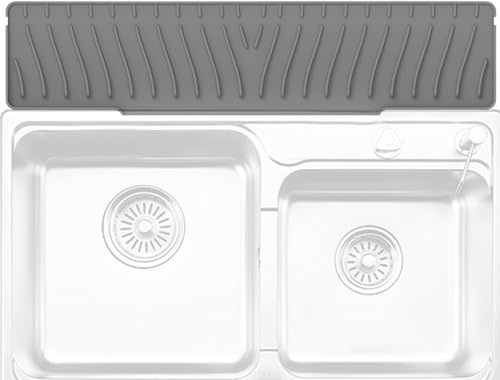 Tappetino Scarico Lavello - Quadrato Silicone Pendenza Drenaggio Mat Vasca | Schizzi Prova Lavello Cuscinetto, Cucina Bagno Lavaggio Mani Cucina, Bagno, Lavanderia